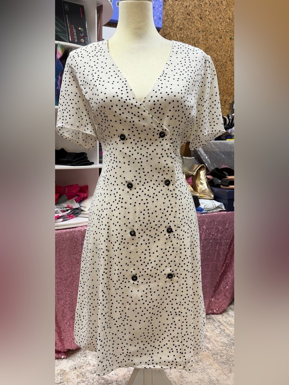 Davi & Dani double Breasted Dress, size L
